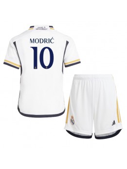 Real Madrid Luka Modric #10 Dječji Domaci Dres kompleti 2023-24 Kratak Rukavima (+ kratke hlače)
